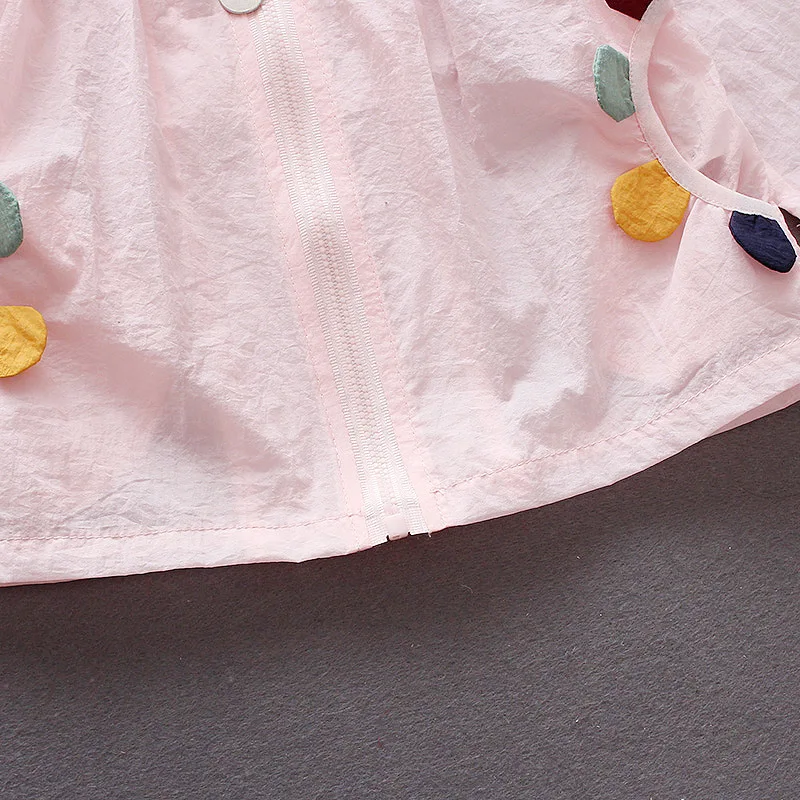 Коллекция года, летняя Стильная верхняя одежда в Корейском стиле для девочек Детские платья с защитой от солнца милые разноцветные УФ-защитные топы с героями мультфильмов