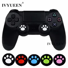 IVYUEEN 4 шт. силиконовые аналоговые палочки ручки для sony playstation 4 PS4 Slim Pro контроллер крышки для XBox One X S