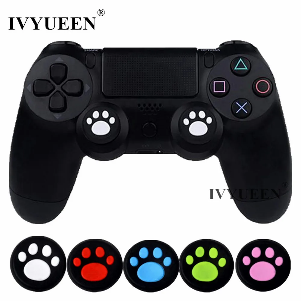 IVYUEEN 4 pcs Silicone Analog Thumb Sticks Grips for Sony PlayStation 4 PS4 Slim Pro Controller Caps Cover for XBox One X S IVYUEEN 4 pcs Silicone Analog Thumb Sticks Grips for Sony PlayStation 4 PS4 Slim Pro Controller Caps Cover for XBox One X S