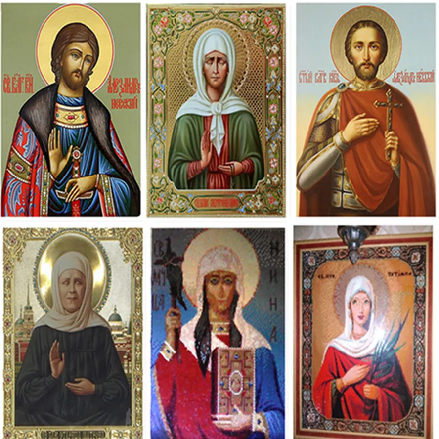 NEW 5D Diamond Painting Embroidery Religious Set Rhinestone House Decoration Full Square Cross Stitch Mosaic Icon Beads | Дом и сад