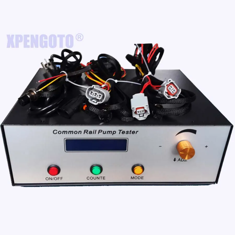 

Pressure common rail pump tester measures and controls rail pressure & supports common rail pumps such as Carter, DELPHI and HP0