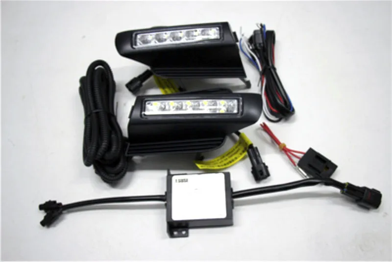 

Auto Racing Car LED DRL Daytime Running Light with light-off function For Prado FJ120 2003 - 2009