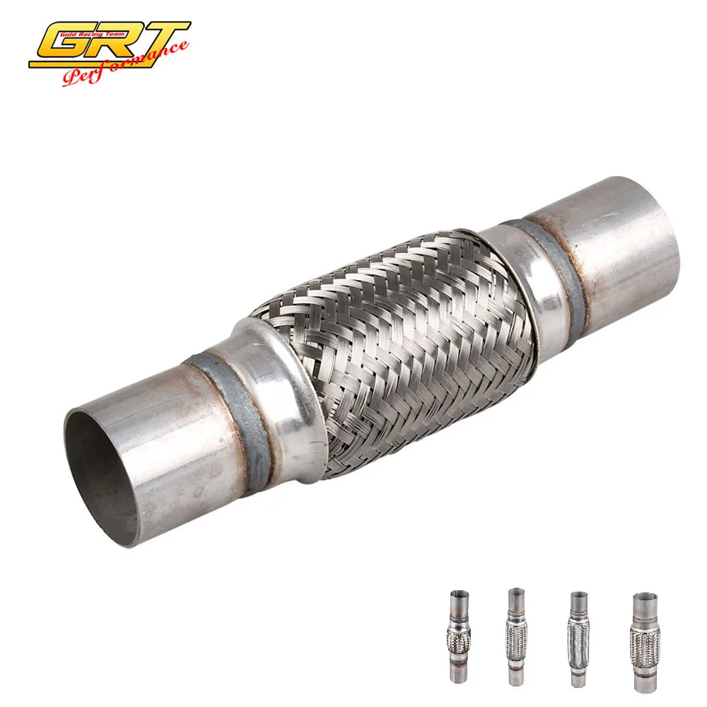 Exhaust Flex Pipe Stainless Steel Double Braid 2"x4"/2"x6"/2"x8"/2.5"x5