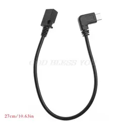 USB 3,1 Тип C 90 градусов правый угол мужчина к Micro USB 2,0 Тип B прямой Женский конвертер адаптер удлинитель кабеля