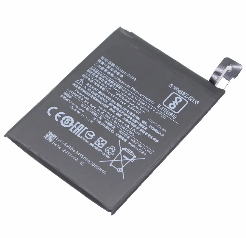 Ciszean 1x BN48 4000mAh запасная батарея для Xiaomi Redmi Note 6 Pro BN48 батареи красный рис Note6 Pro батарея