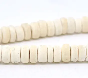 

DoreenBeads Nature Color Coconut Shell Rondelle Loose Beads 8mm 40cm,sold per pack of 4 strands