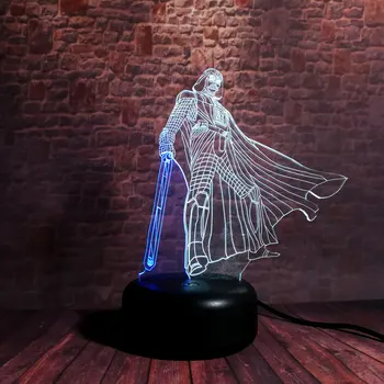 

Star Wars Darth Vader Figma Model 3D Nightlight LED Mixed Color Light Black Knight Figure Toys