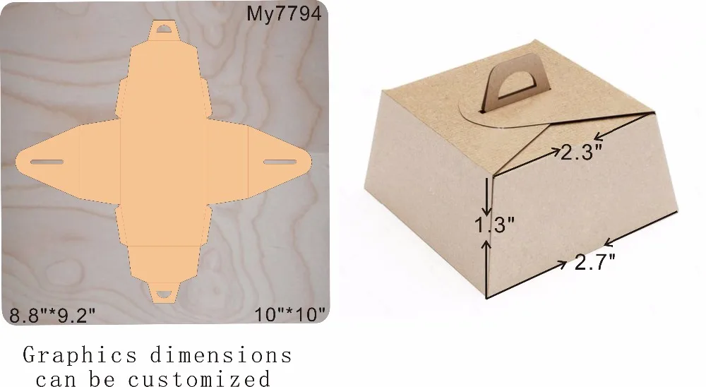 

Box wooden dies fit MY / Scrabooking