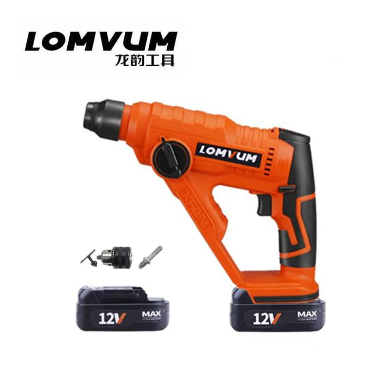 12V 1.3Ah spare Lithium Battery 600R/MIN Hammer Drill Cordless Mini