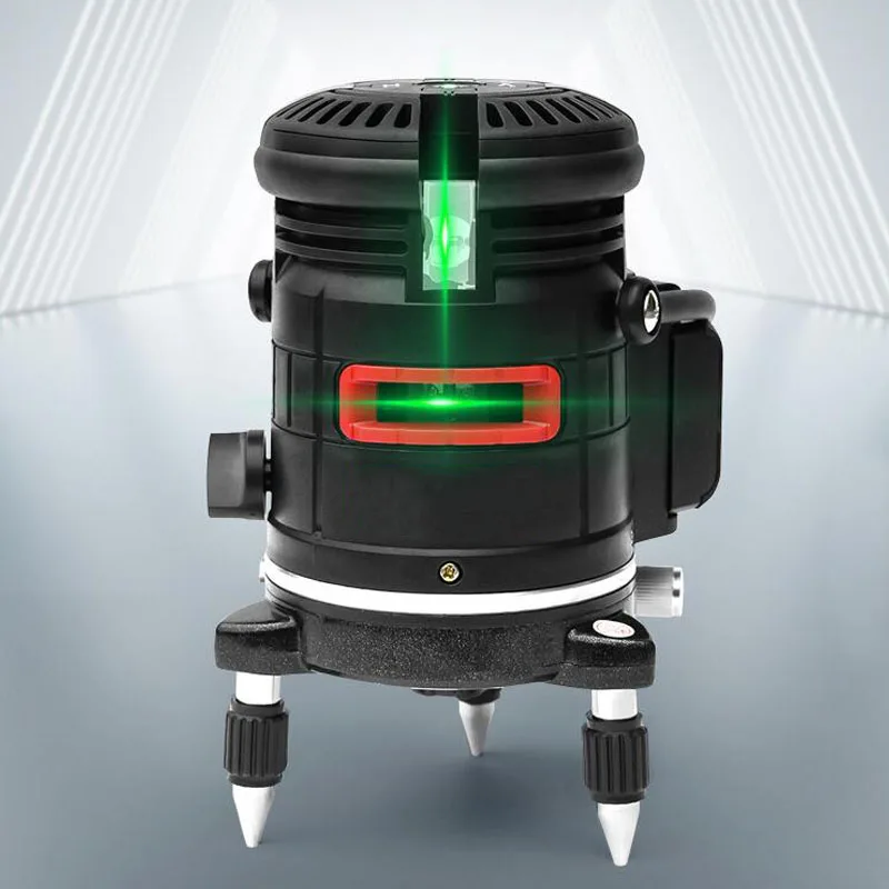 

635nm 5-Line 6-Point Laser Level 360 Degree Rotation Self-Leveling Cross Laser Line Level Automatic Line Meter Infrared Level