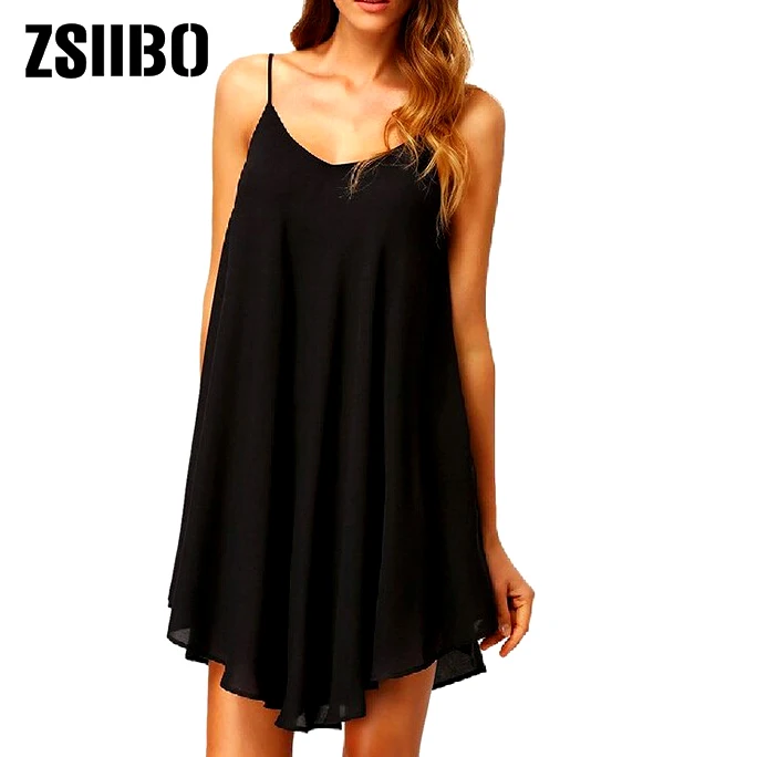 

New Fashion Designer Loose Slash neck Jeans Dresses Summer Casual Sleeveless ladies elegant Denim Dresses ZSIIBO