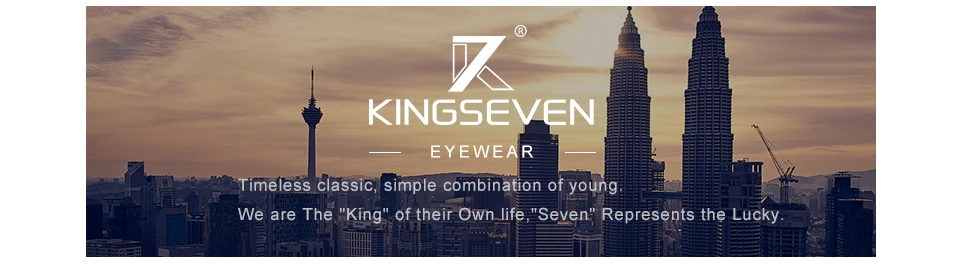 kingseven design de alumínio óculos polarizados óculos de sol óculos óculos óculos de sol lente integrada original novo