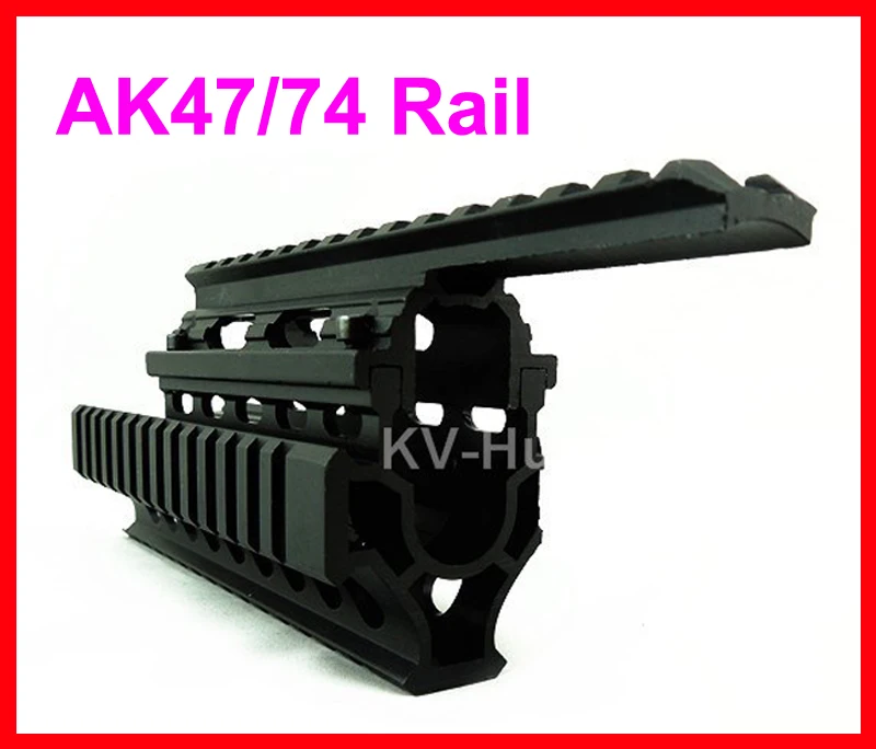 High Quality Aluminum Tactical Airsoft AK47/74 Quad Rail Handguard