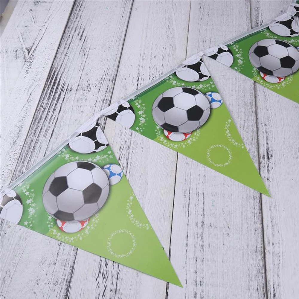 2019 новые футбольные украшения для вечеринки в честь Дня рождения товары для фанатов подарки спортивные футбольные флаги тема баннеры