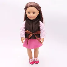 2016 new 18 inch American girl dolls clothes skirt suit children font b toy b font
