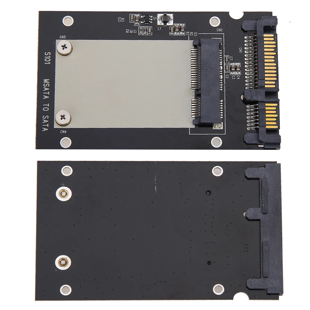 Universal msata to 2.5" SATA Standard Mini SSD m SATA to 2.5 inch 22-Pin Converter Adapter Card Windows Linux Mac 10 OS sata to usb adapter cable sata adapter cable usb adapter cable sata to usb adapter conversion cable adapter usb cable adapter