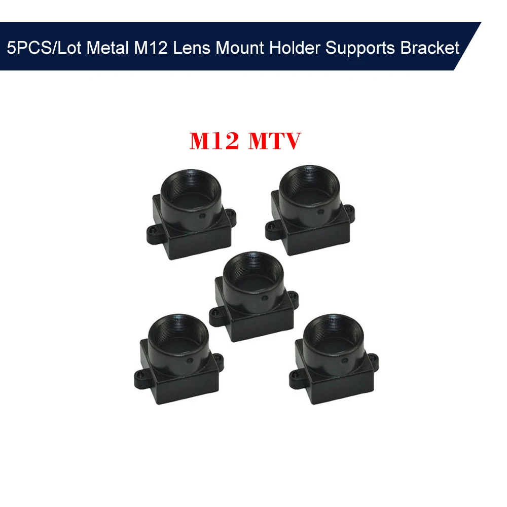 

5PCS/Lot Metal M12 Lens Mount Holder MTV Lens Holder Support Spacing Bracket CCTV Security Camera Board Module Screw Connector