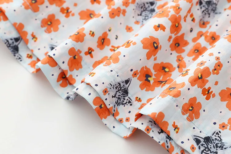 2018 Summer 2-10 Years Sexy Heart Shape Backless Floral Full Print Princess Dance Party Prom Little Kids Girl Cottoning Dress (9)