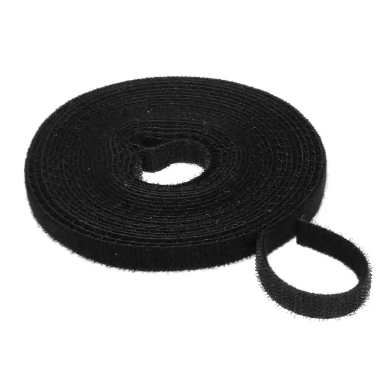 

1Roll 1cmx5m Nylon Strong Self Adhesive Hook Loop Fastener Tape Roll Tape Blended Sticky Fastener Strip Solid Sewing Accessories