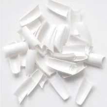 Маникюрные изделия, белые французские накладные ногти, маникюрные накладки, 50 шт* 4 сумки