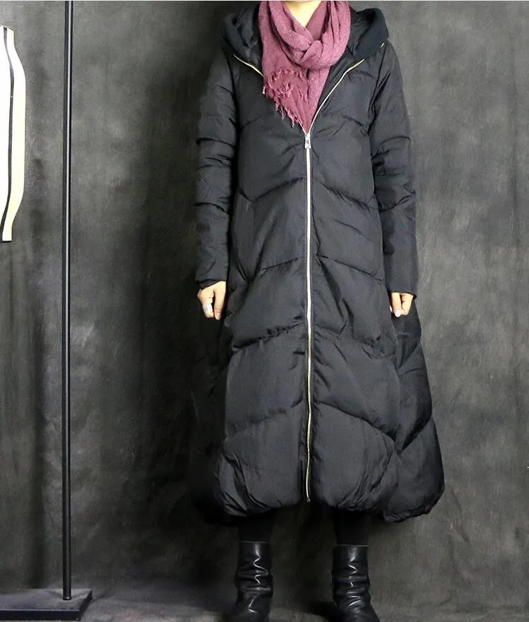 Thick Women Winter Down Coat Long Down X-Long Down Jackets Winter Hooded Women Down Coat
