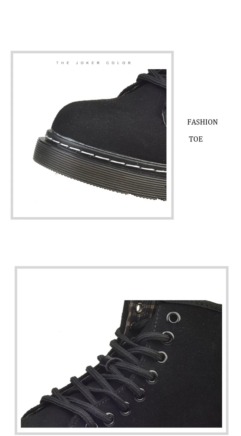 COOTELILI Winter Boots Women Ankle Boots Female Fashion Suede Leather Platform Woman Shoes Plus Size Shoes For Women 35-40 (21)