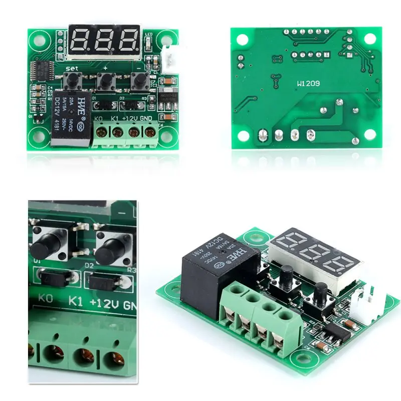 -50-110 Degree DC12V Heat Cool Temp Thermostat Temperature Control Switch Digita