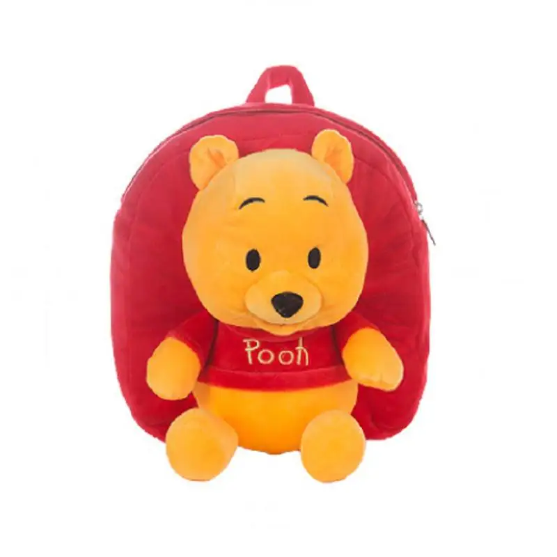 30 см disney розовый Ститч плюшевые рюкзаки Микки Маус сумка для детей школы Peluche куклы девушки мешок мягкие игрушки подарок - Цвет: 00015 Bear