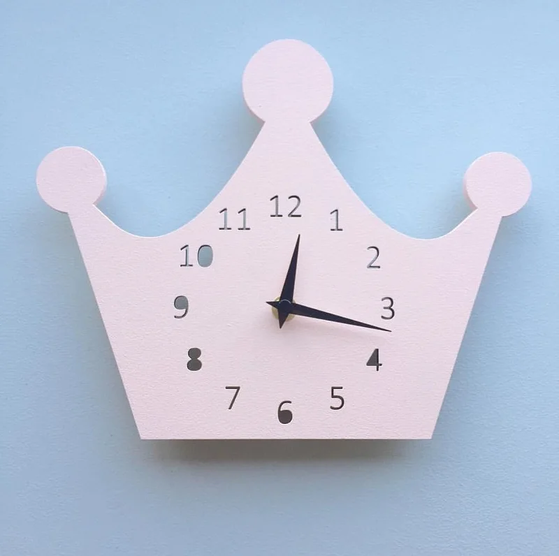 

Home Furnishing crown swan pineapple clock wall decoration clock for kids room boy room wall decor