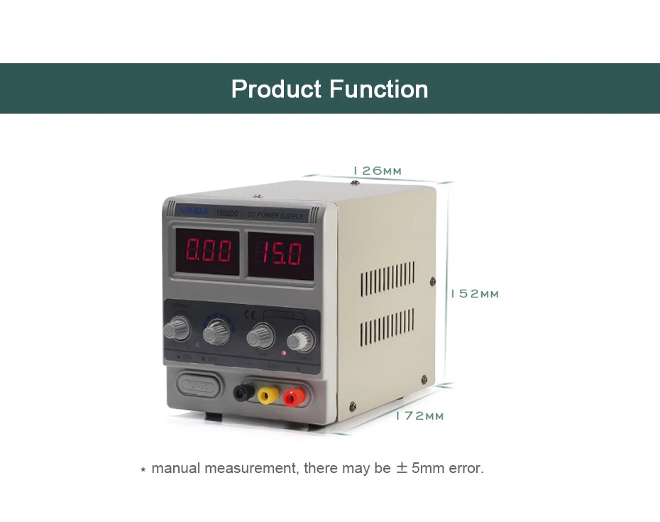 YIHUA 1502DD источник питания постоянного тока регулятор напряжения лабораторный блок питания регулируемый цифровой телефон ремонт 15V 2A переключатель мощности