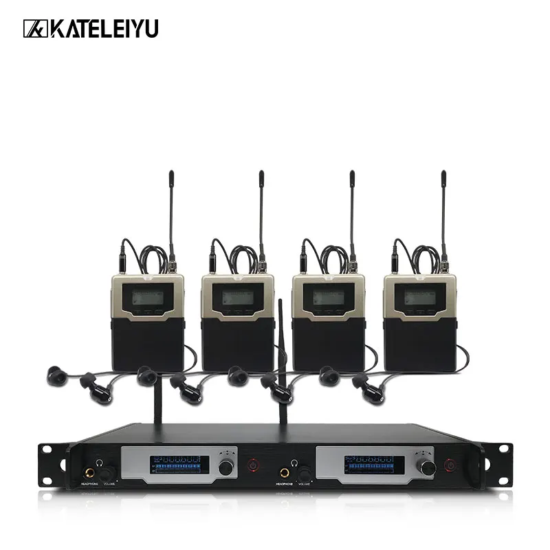 

Ear monitor wireless system with 4 receivers EM5810 In stage monitor Ear 2 Channel Monitoring in ear system