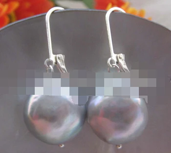 

shitou 00268 gray baroque keshi reborn freshwater pearl earring - 925 silver hook discount 40%