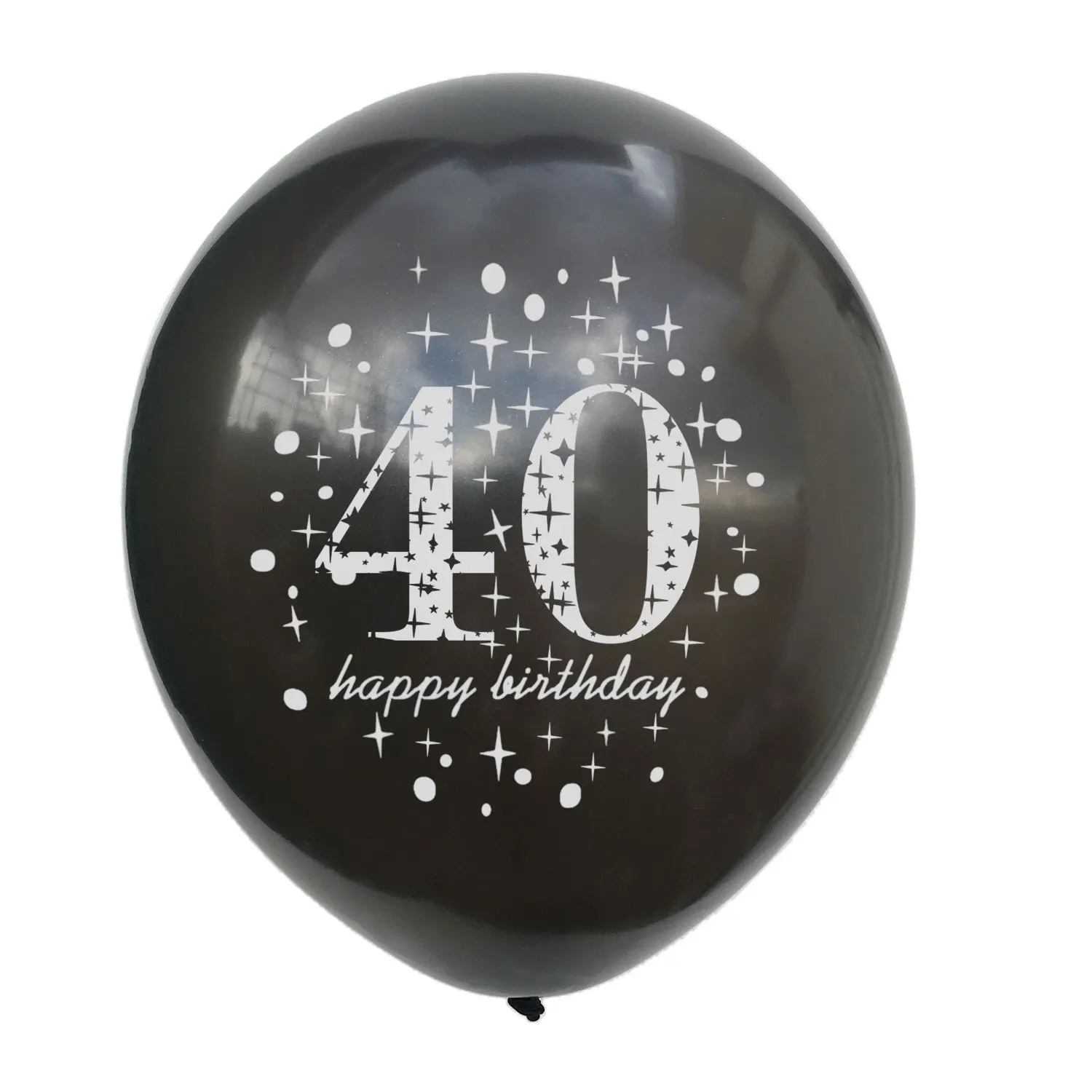 40-й шарики ко дню рождения 40 лет День рождения украшения для взрослых резиновый шарик деко юбилей золотой черный балон гелий S8XN