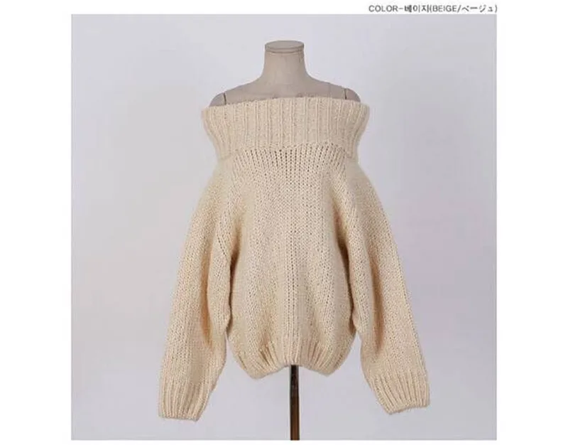 RUGOD Модный зимний сексуальный эластичный трикотажный пуловер с круглым вырезом Женский вязаный свитер с длинным рукавом в стиле летучей мыши женский свитер