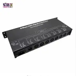 AC 110 V-220 V 8 канальный dmx-контроллер DMX128 DMX усилитель/сплиттер/DMX ретранслятор сигнала/8 портов вывода распределитель сигналов DMX