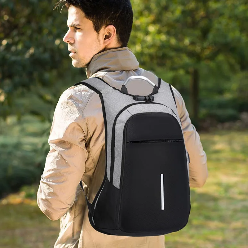 

Brand USB Charging Male Backpack Anti theft Laptop business Backpack Bag Women school bag Mochila for men Male Female