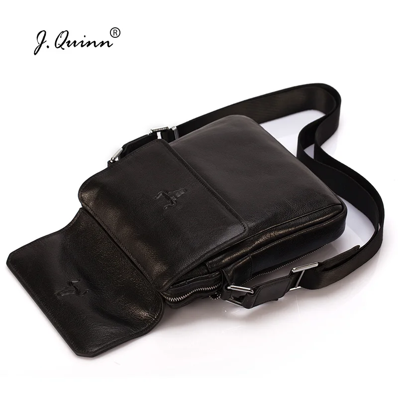 Мужская сумка через плечо J.Quinn из натуральной воловьей кожи|mens crossbody messenger bag|men