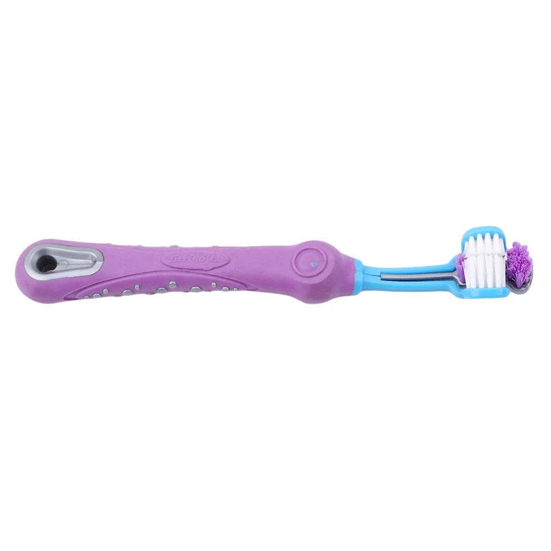 Title 8, Hot Selling Three Sided Pet Toothbrush Dog Brus...