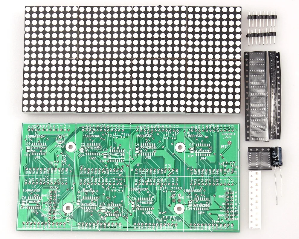 16x32 матричный модуль управления DIY Kit два цвета красный зеленый электронный