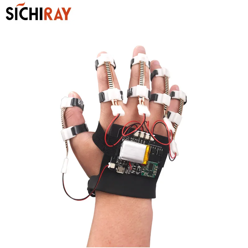 

Gesture capturing system finger hand wrist bending wearing device intelligent gloves bending sensor robot fingers available