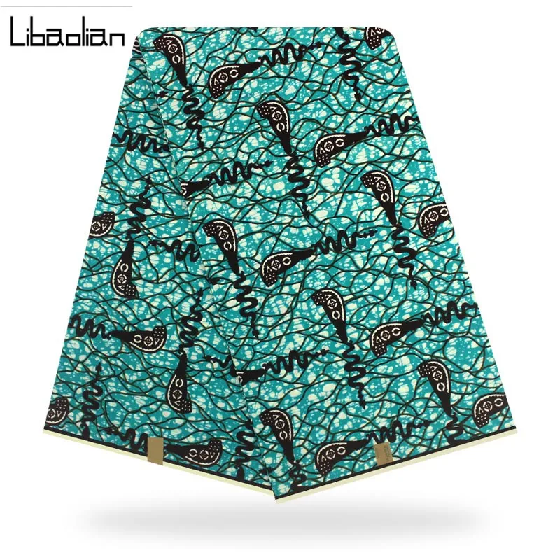 Cotton wax ankara fabric high quality 2019 ankara african wax 100% Cotton fabric wax african print fabric F96-13