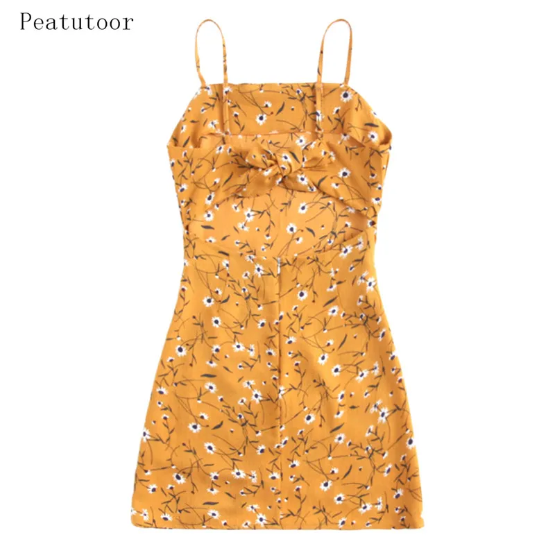 ZAN-STYLE-Boho-Floral-Prints-Bowknot-Tied-Cut-Out-Mini-Dress-Women-Halter-Backless-Belted-Beach (3)