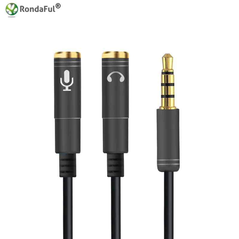 Kualitas 3.5 Mm Jack Headphone + Mic 