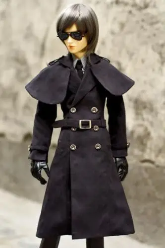 

[wamami] 500# Black Coat/Dust/Outfit 1/4 MSD DZ Luts BJD Boy Dollfie
