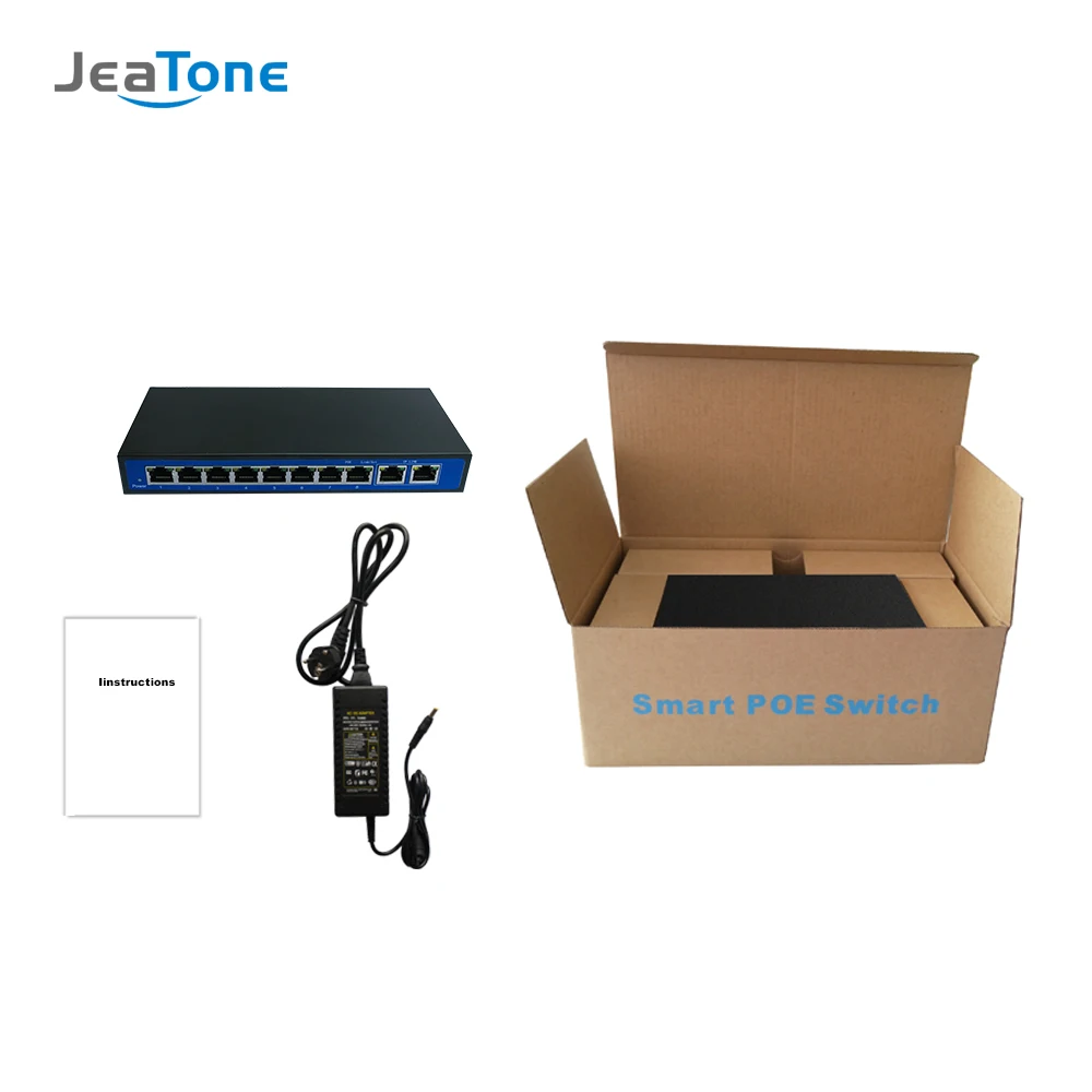 JeaTone POE переключатель для IP видео домофон