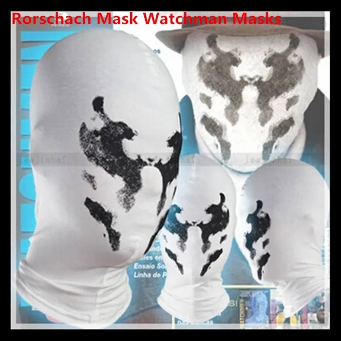 

Free shipping High Quality Party Cosplay Cute Watchmen Rorschach Mask Cosplay Costume Mask Watchmen Comic Hat Mask in stock