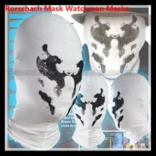 Free shipping High Quality Party Cosplay Cute Watchmen Rorschach Mask Cosplay Costume Mask Watchmen Comic Hat Mask in stock