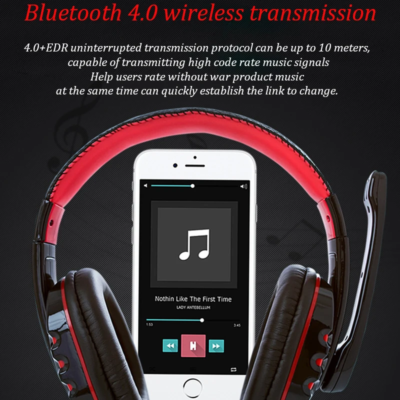Наушники bluetooth 4 1 беспроводные HIFI V8 наушники casque gamer гарнитура Водонепроницаемая