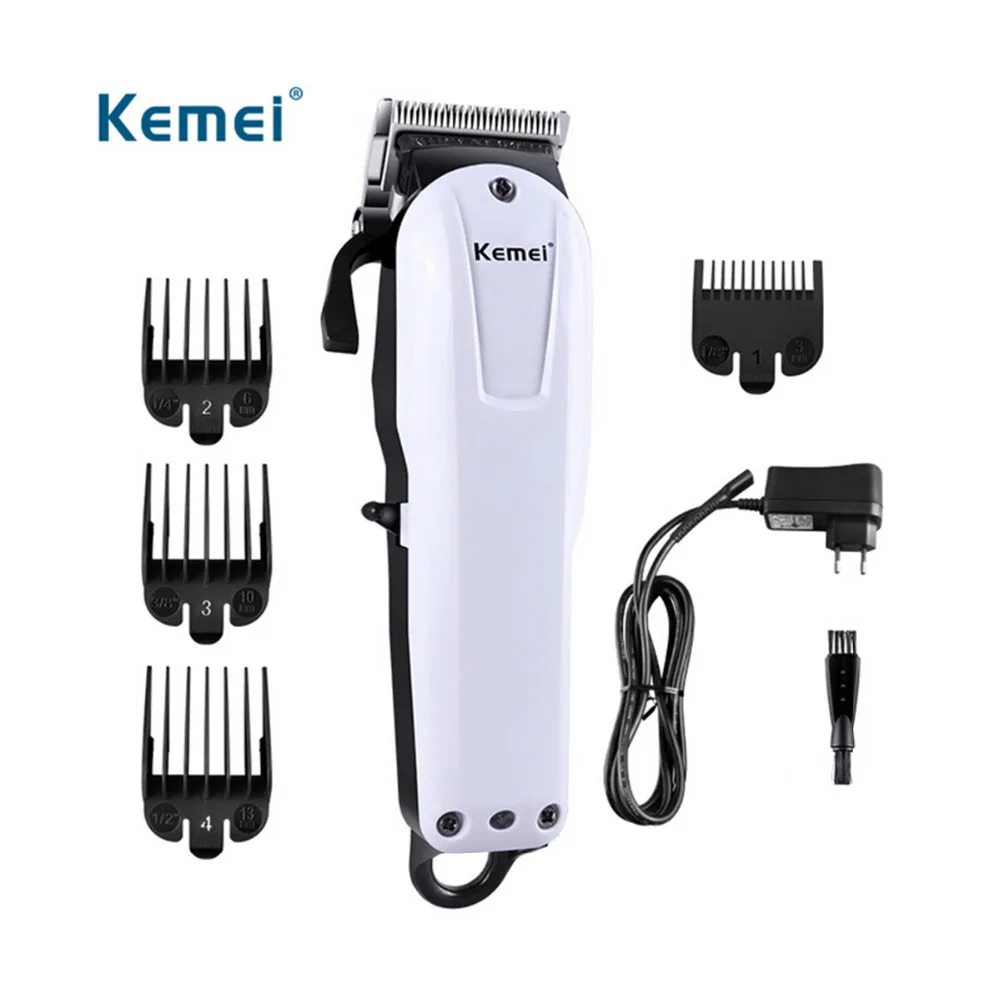 

Kemei Professional Electric Rechargeable Hair Clipper Cord/Cordless Lithium-ion Battery Hair Trimmer Razor 3/6/10/13mm 100-240V