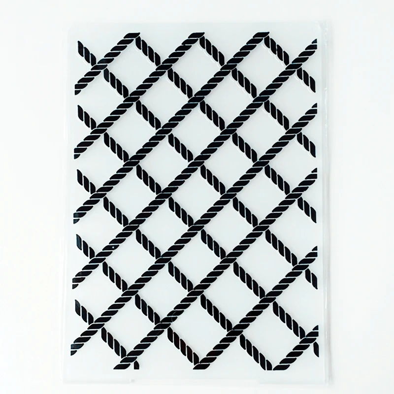 

YLEF070 String Arrow Plastic Embossing Folder For Scrapbook Stencils DIY Photo Album Cards Making Decoration Scrapbooking Tools